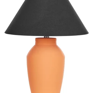En faïence Table Lamp Orange RODEIRO avec Éclairage LED