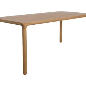 Figurine Peinte à la Main Storm - Table à manger aux bords arrondis en bois 160x90cm - Couleur - Bois manifeste