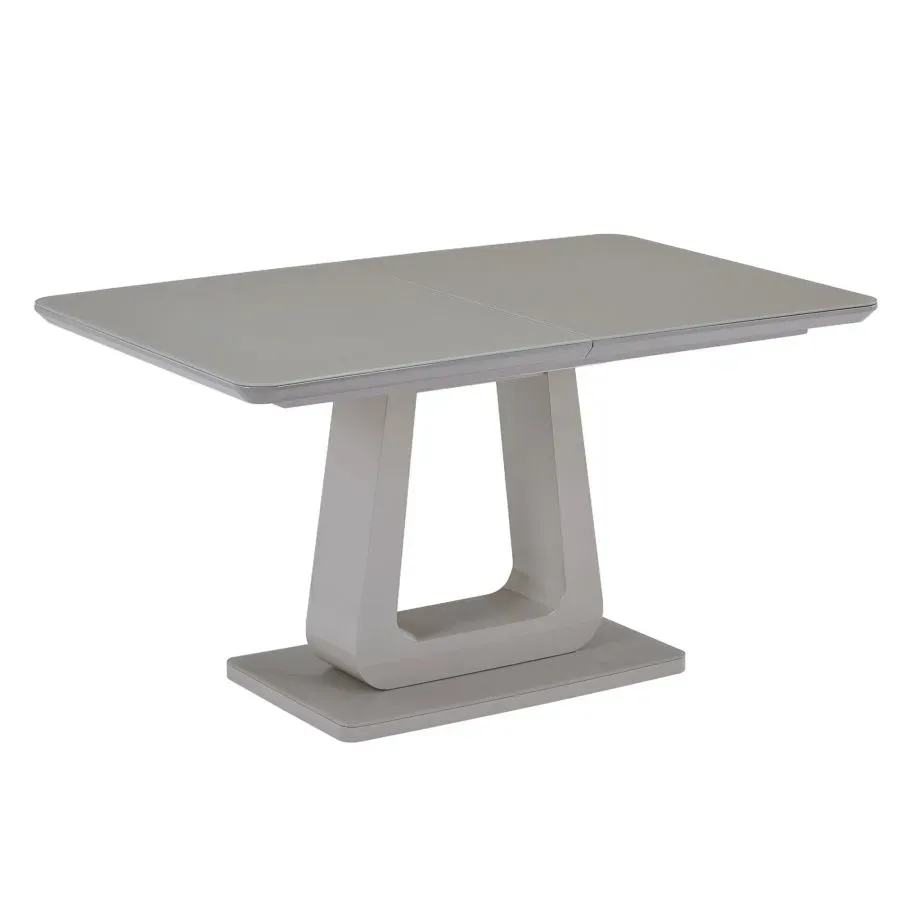 Table De Salle à Manger Corvus Avec Extension En Gris Ardent