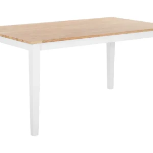 Wooden Dining Table 150 x 90 cm Blanc pur GEORGIA