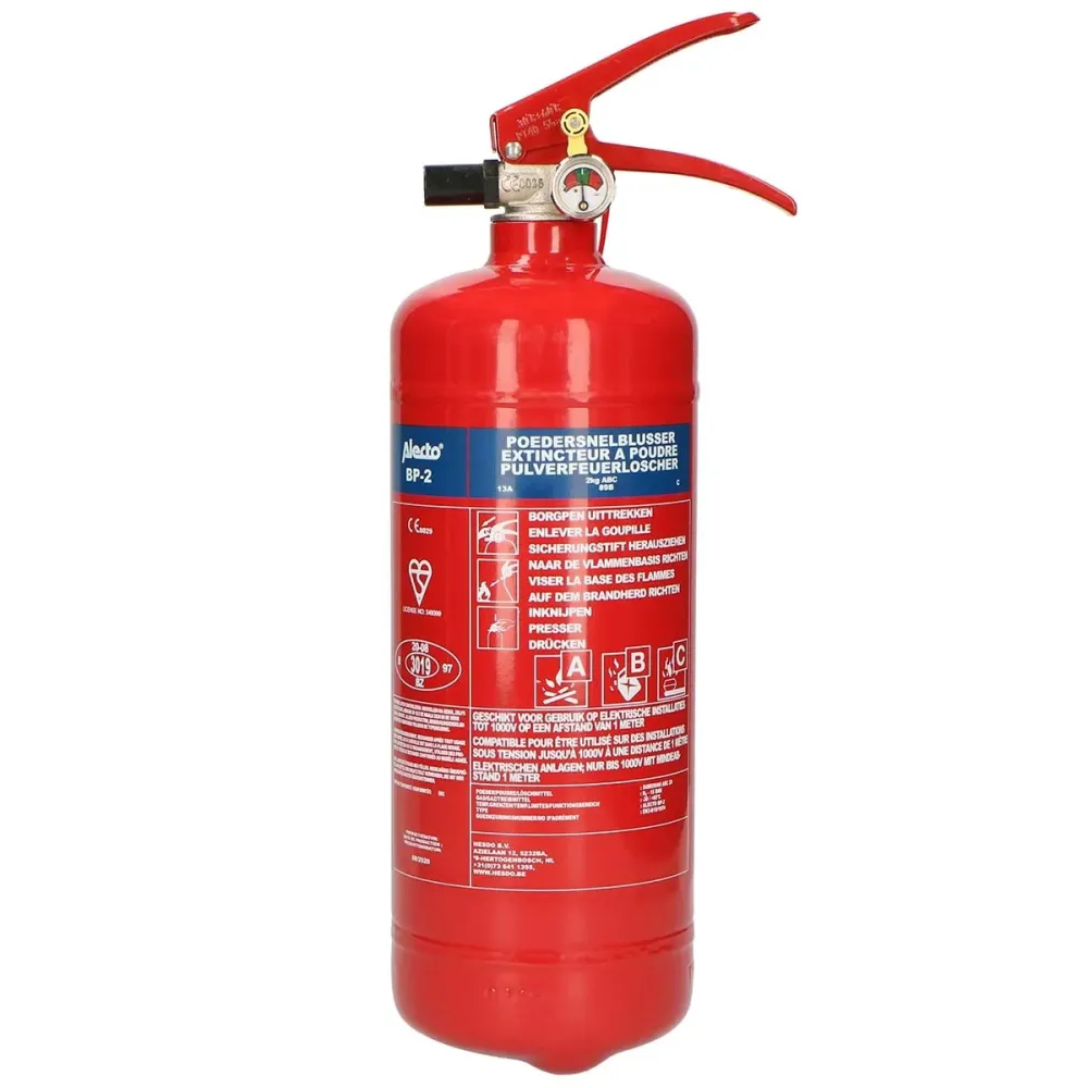 Alecto BP-2 - Extincteur à poudre 2 kilogrammes