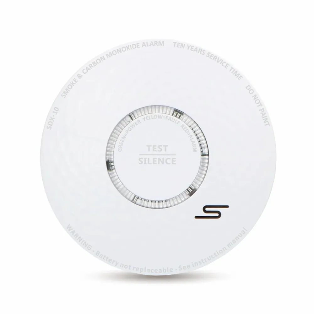 Alecto SDX10 - Pack détecteur de fumée et de monoxyde de carbone - Blanc