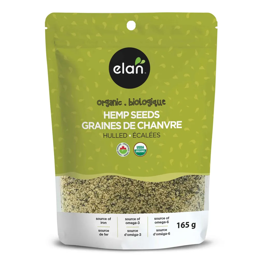 Graines de chanvre décortiquées biologiques elanbiofoods