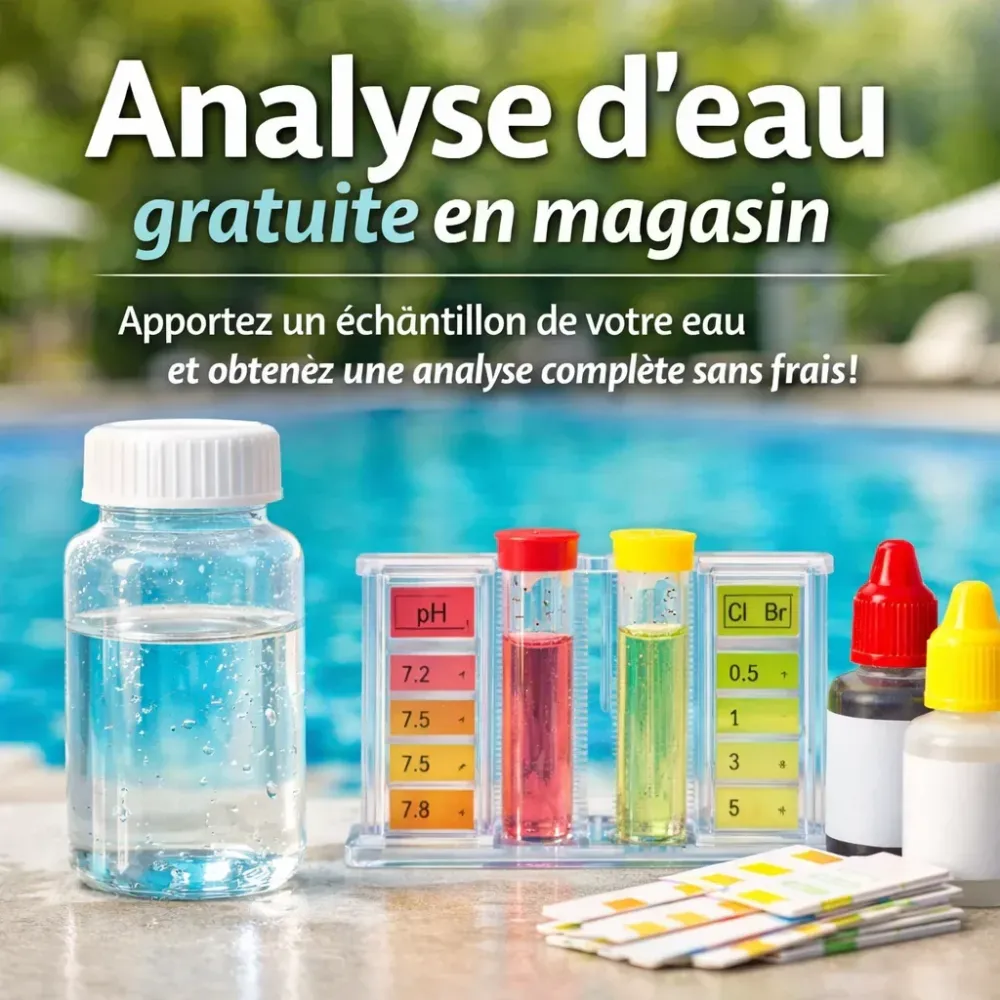 Analyse d'eau en magasin