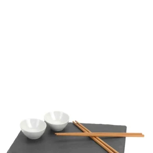 Excellent Houseware 7 Piece Sushi Set - Black
