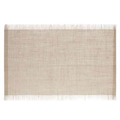 Serviette de Table SET DE TABLE À FRANGES NATUREL 45X30