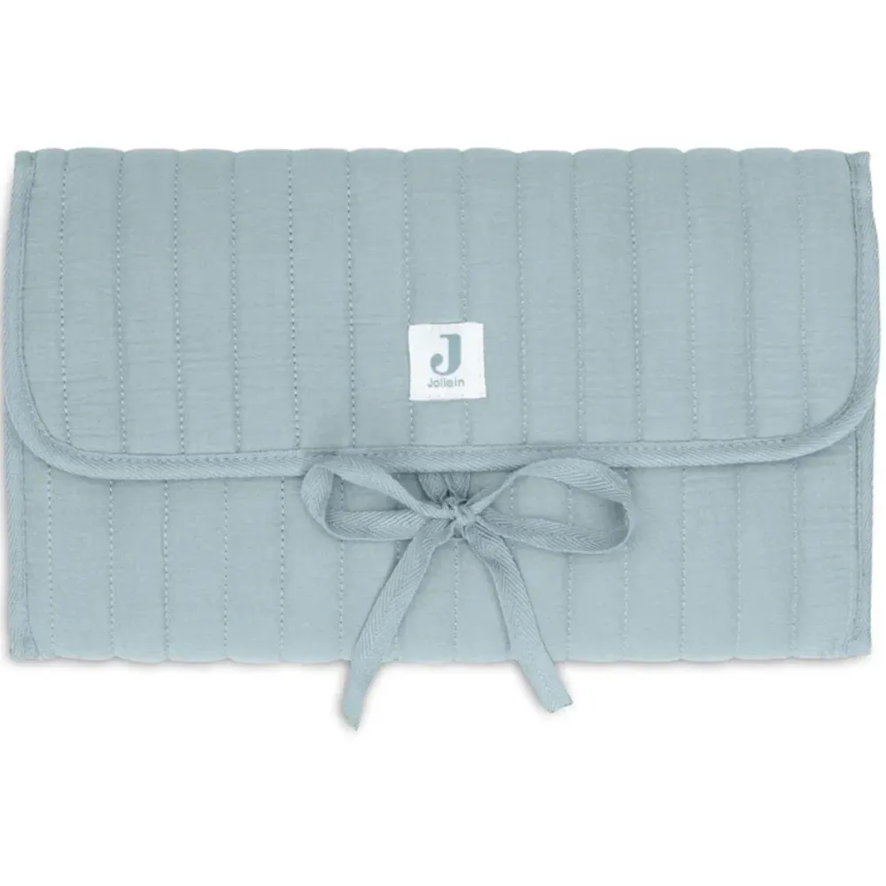 Tapis à Langer nomade Gaze de Coton - Sea Green