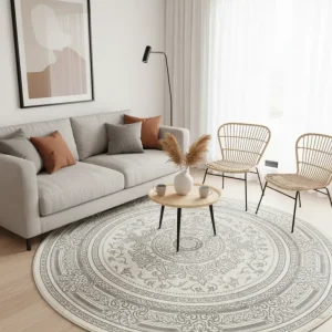 TAPIS CASA - Rond - 200/200cm Zafar tapis