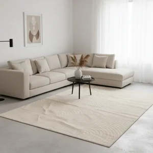 TAPIS ORGA - Motif Abstrait Poils Ras - 140/200cm Zafar tapis