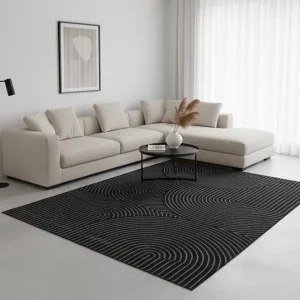 TAPIS ORGA - Motif Abstrait Poils Ras - 160/230cm Zafar tapis