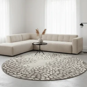 TAPIS OVAE - Motif Abstrait Poils Ras - 140cm Zafar tapis