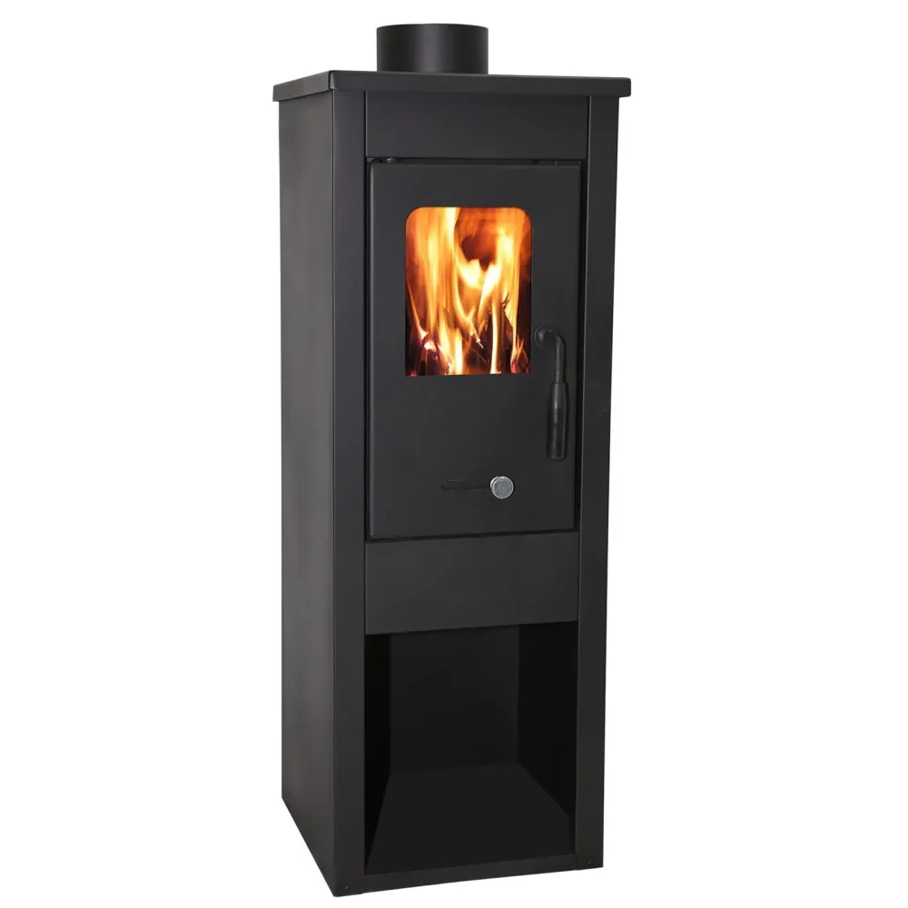Poêle à bois en acier "Era" 6,8 kw h 94 cm Fabriqué en Italie