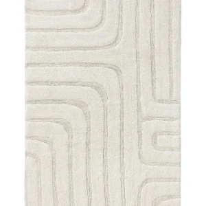 Tapis de bain 100% Coton tufté à la main DAN Crème BENUTA
