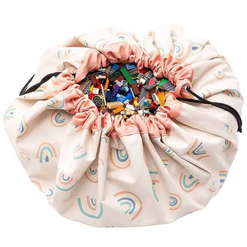 Play & Go Tapis de rangement - Arc-en-ciel