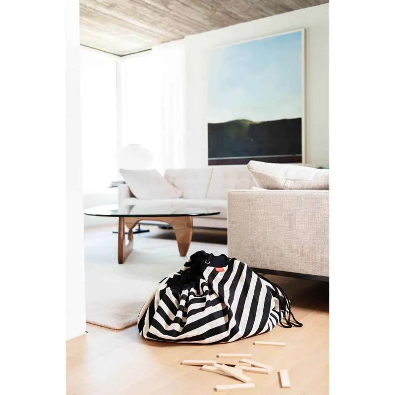 Play & Go Tapis de rangement - Rayures Noires