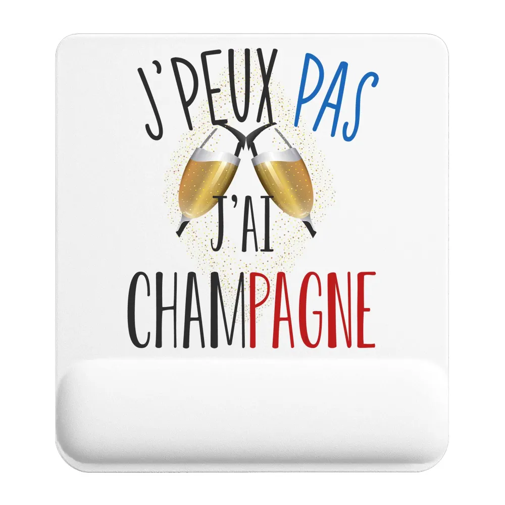 Tapis de souris J'peux pas Champagne