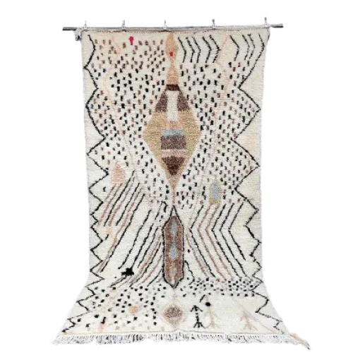 Tapis Azilal Marron <br> Tapis Berbère <br> 140x265 cm