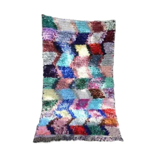 Tapis Berbère Boucherouite Multicolore 110x190 cm