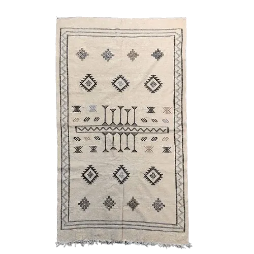 Tapis Berbère crème Ethnique <br> 135x240 cm