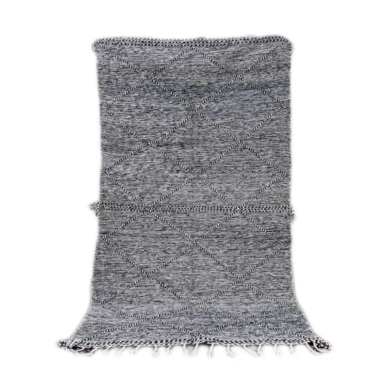 Tapis Berbère Noir Zanafi <br> 145x260 cm