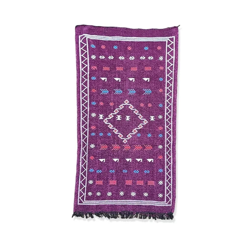 Tapis Berbère Violet ethnique <br> 103x192 cm