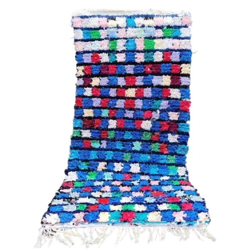 Tapis de Couloir Berbère Boucherouite <br> 87x190 cm