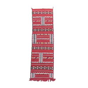 Tapis de couloir Kilim Rouge Ethnique 78x255 cm
