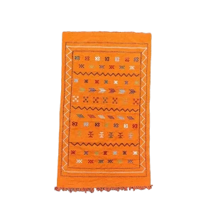 Tapis Marocain berbère Orange <br> 113x200 cm