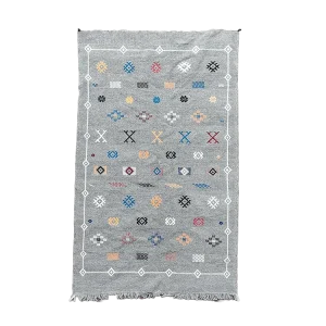 Tapis marocain gris Ethnique