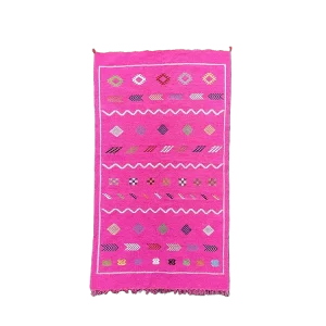 Tapis Marocain Rose bohème <br> 112x200 cm