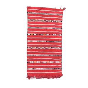 Tapis Turc Kilim Rouge Ethnique 60 x 90 cm