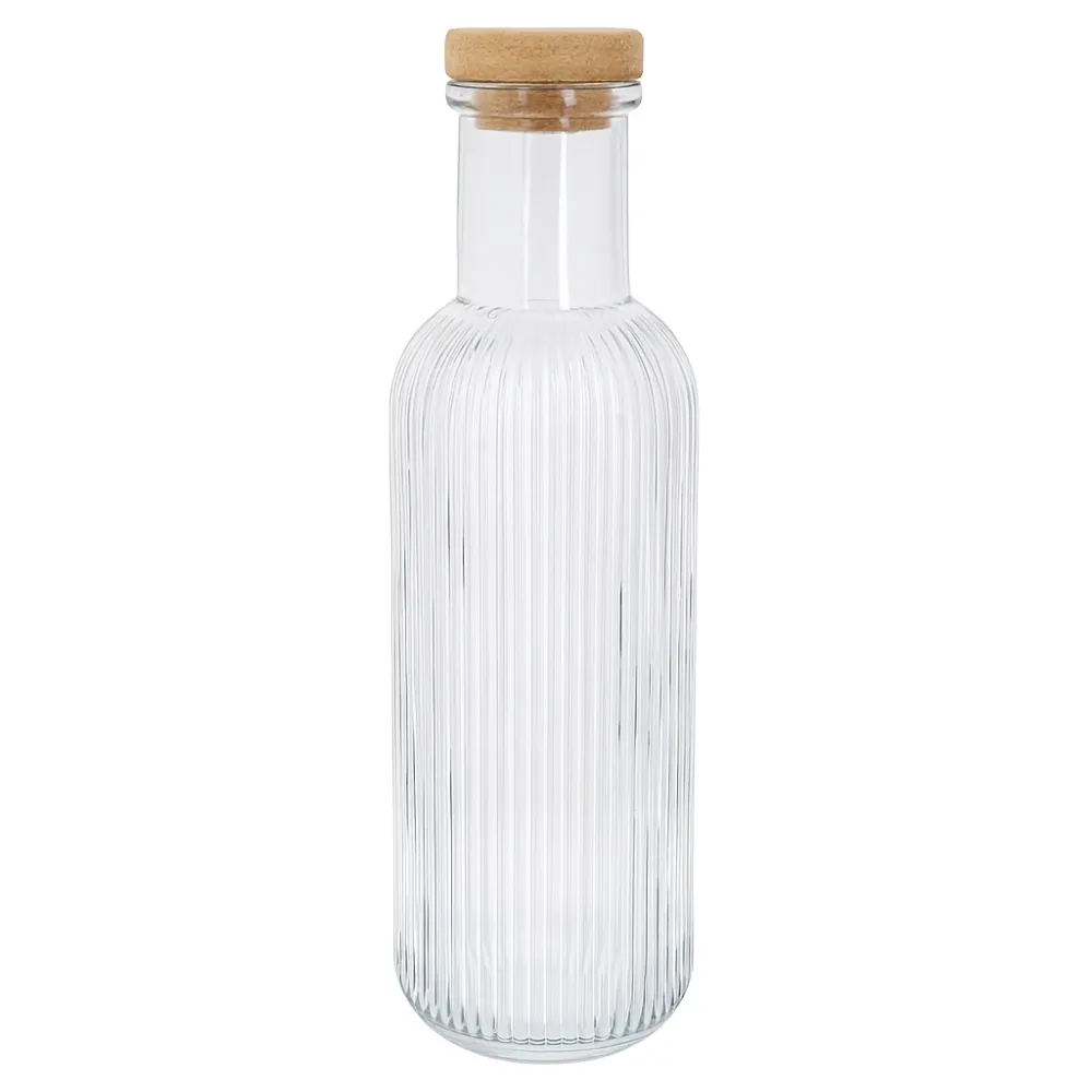 Carafe à eau Cosy & Trendy - Carafe avec bouchon en liège - Raya - Diaphane - 1 litre
