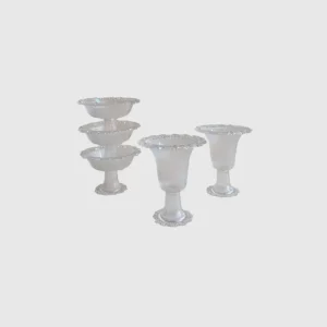 5 COUPELLES EN VERRE