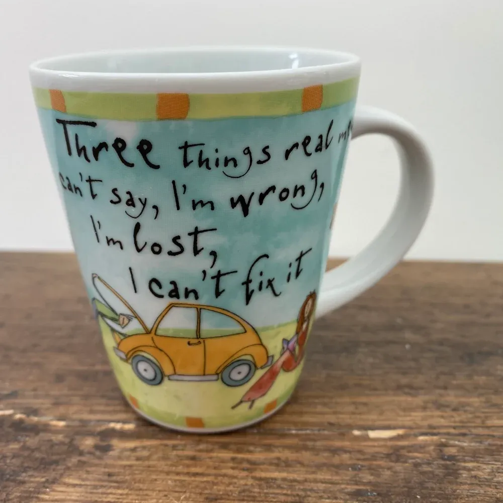 Johnson Brothers « Born To Shop » Coffee Cup / Small Mug (Je suis sur un régime gin tonic...)