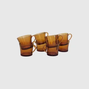 8 TASSES À CAFÉ AMBRÉES