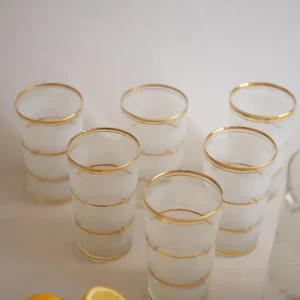 Verres à eau vintage en verre