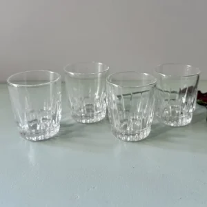 Verres à liqueur vintage ciselés - lot de 4