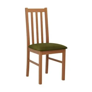 Chaise Victorville 141, Vert|Aulne, 94x43x40cm, Tapisserie, En bois, Bois