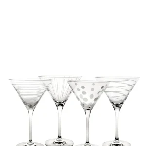 Cheers Set 4 Martini Glasses - Clair