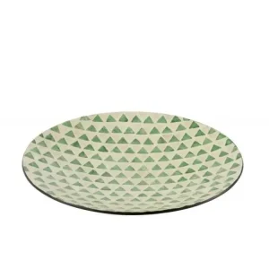 Coupelle Déco Motif Mosaïque "Nuye" 45cm Vert